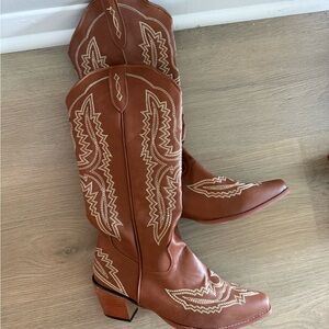 Brown Western Cowboy Boots